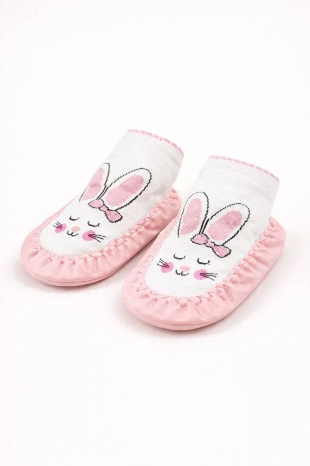 Детские носки-пинетки с принтом Basics Numix Baby Kids, Light Pink — фото 4