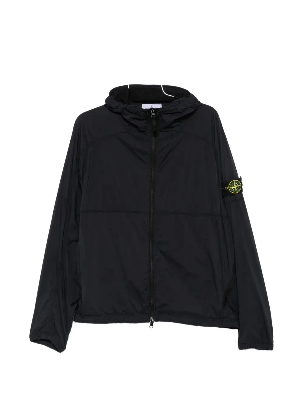 Куртка с капюшоном и логотипом-нашивкой Stone Island, черный