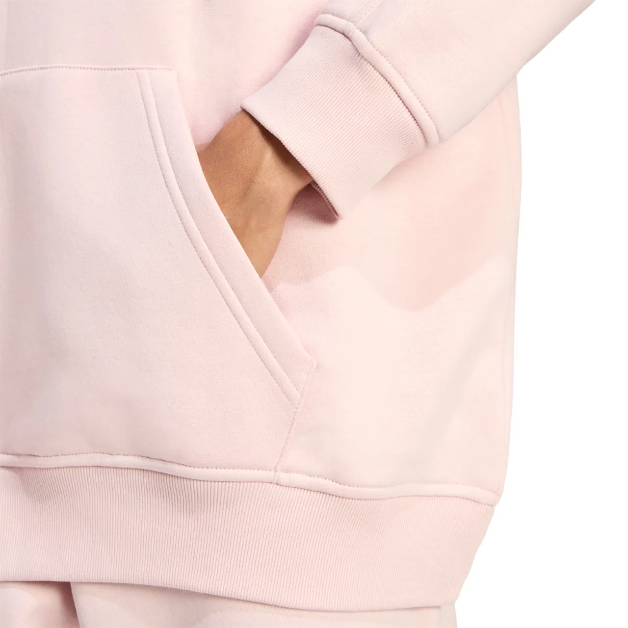 Женское худи оверсайз Essentials Oversized Hoodie Adidas, цвет Sandy Pink — фото 4
