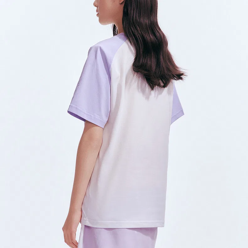 Детская футболка с быстросохнущей тканью PUMA, White Purple Tone — фото 3