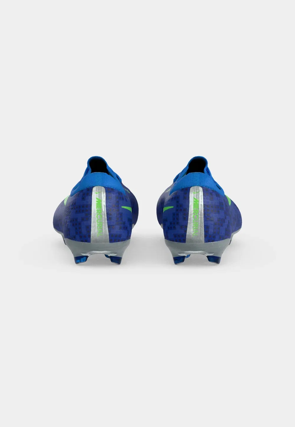 Футбольные бутсы Mercurial Vapor Pro X Lego FG унисекс для твердого грунта Nike Performance, Concord/Green Strike/Photo Blue/Metallic Silver-Coloured/Black — фото 4