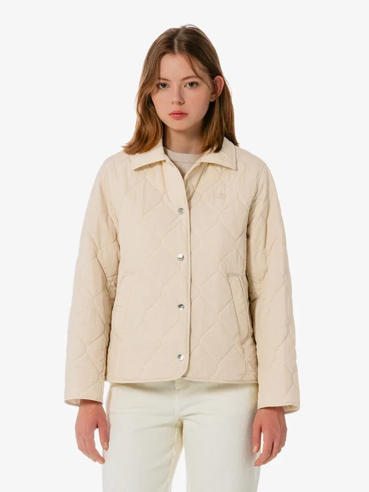 Пуховик LACOSTE стеганый Beige