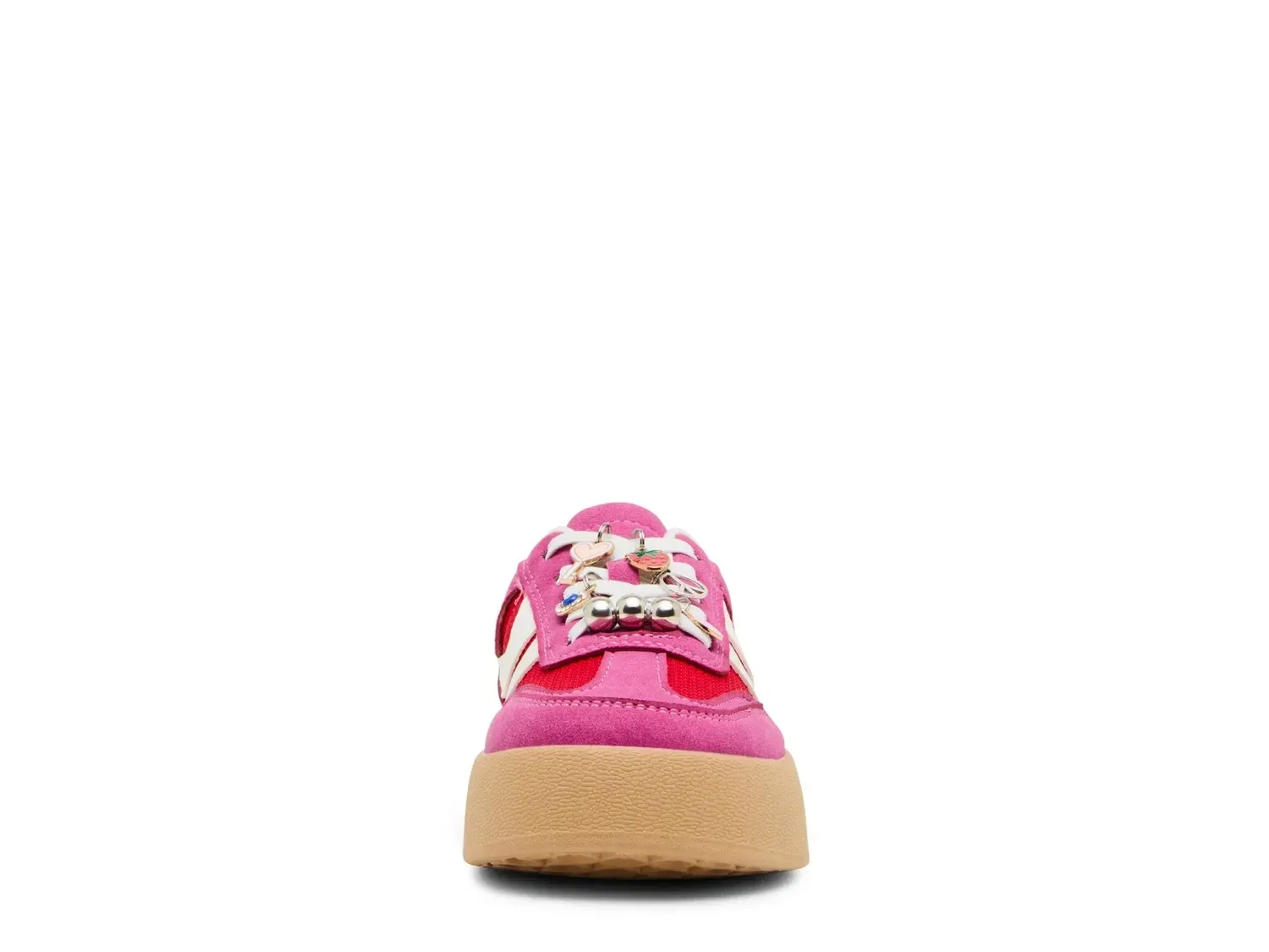 Кроссовки платформа Jersey C, Steve Madden, розовый/красный/белый — фото 4