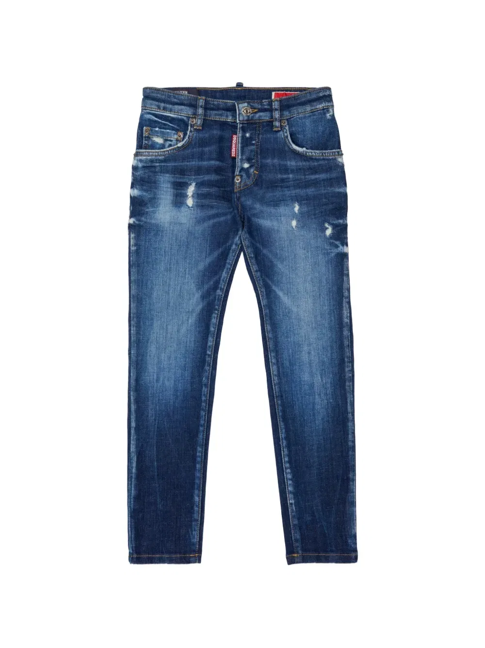 Джинсы Skater с эффектом потертости Dsquared2 Kids, синий