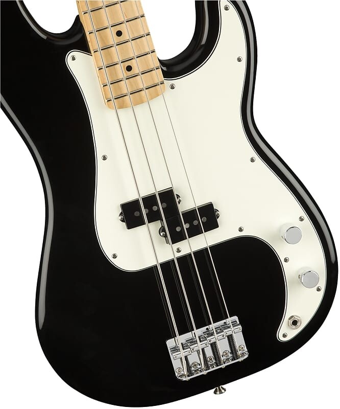 

Fender Players Series Precision Bass, черная отделка с кленовой накладкой грифа Player Precision Bass