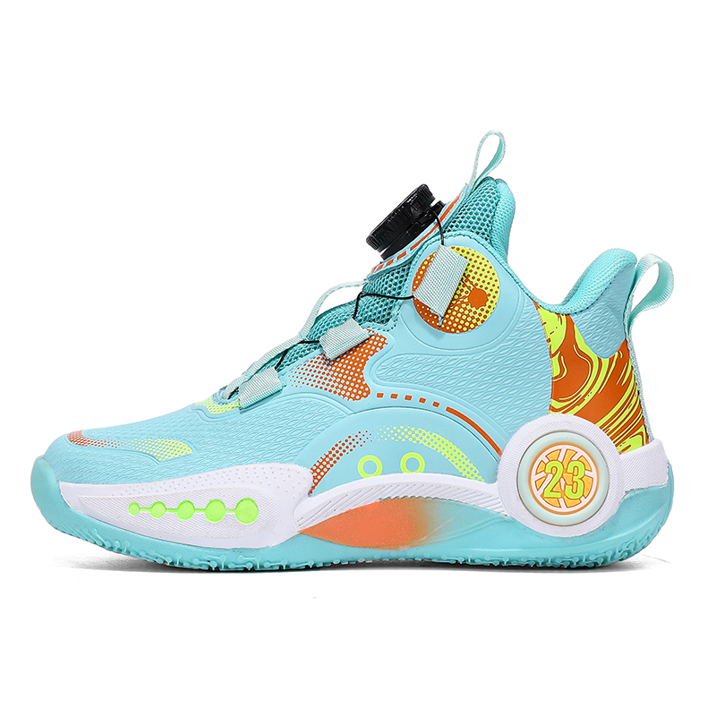 

Баскетбольные кроссовки средней высоты с амортизацией ударов и износостойкостью для детей D&W, белый