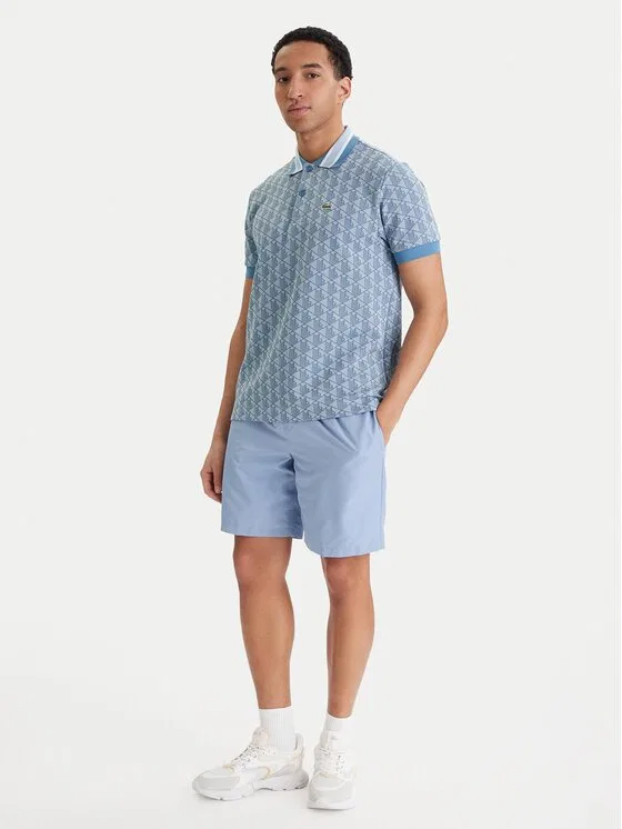 Поло classic fit Lacoste, синий — фото 2