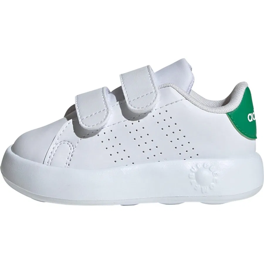 Детские кроссовки с ремешками на липучке Advantage ID5286 adidas, Бело-зеленый — фото 3