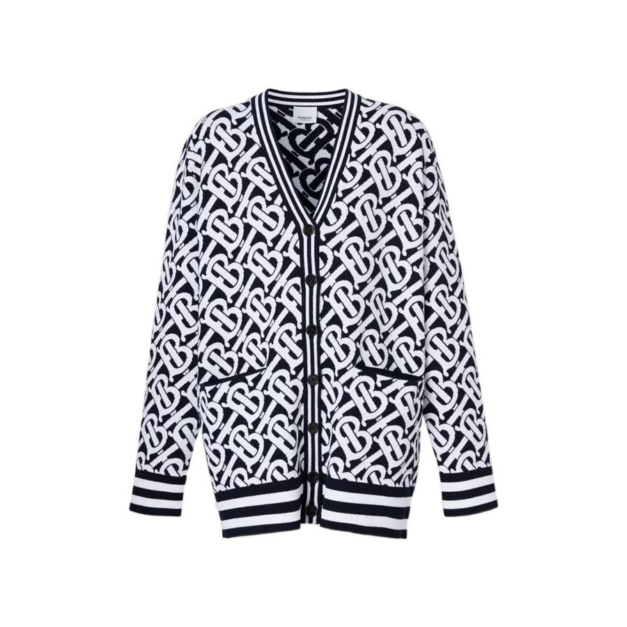Кардиган Burberry, женский, теплый свитер, темно-угольно-синий