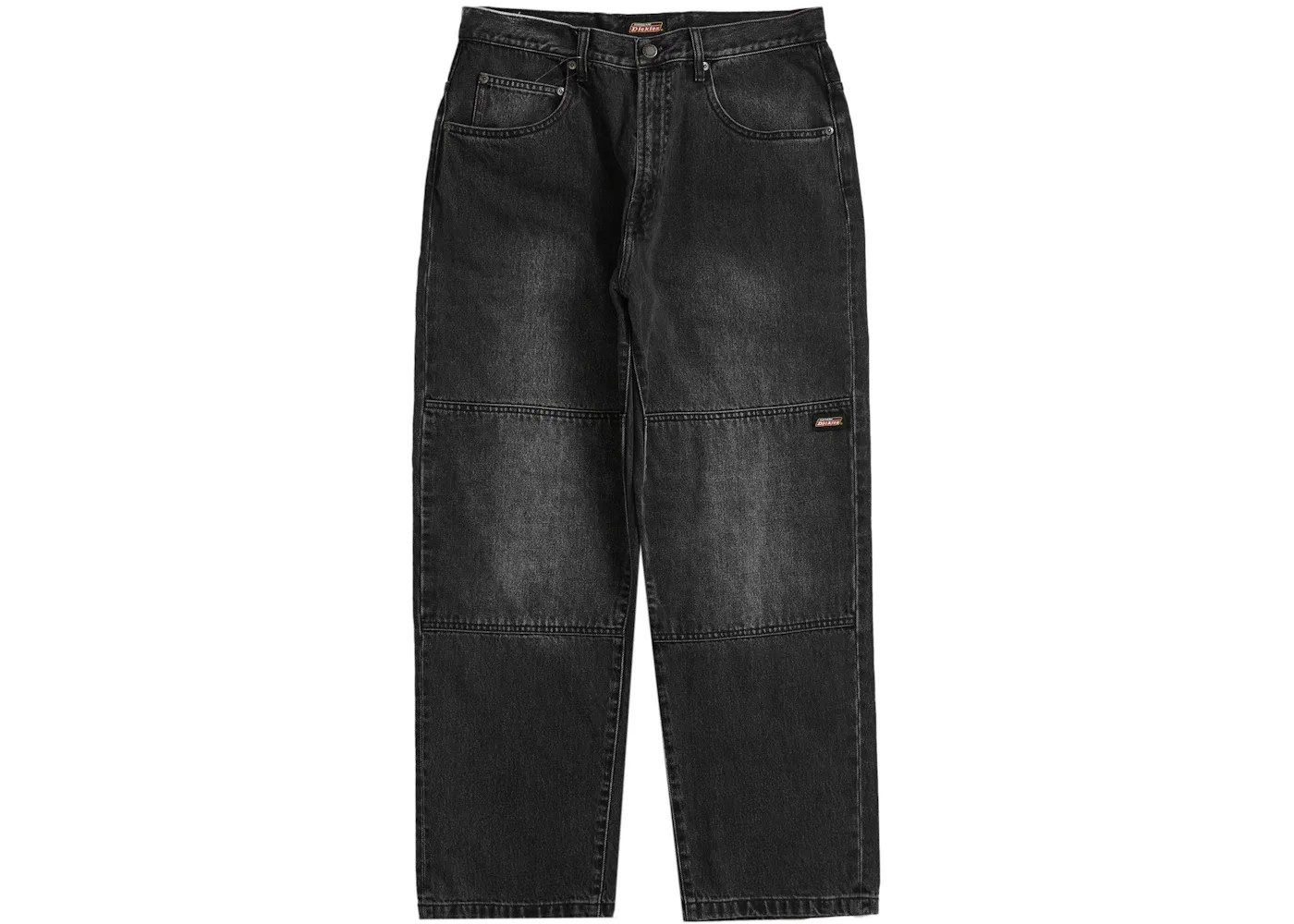 Мужские джинсы мешковатого кроя Double Knee Supreme, Black
