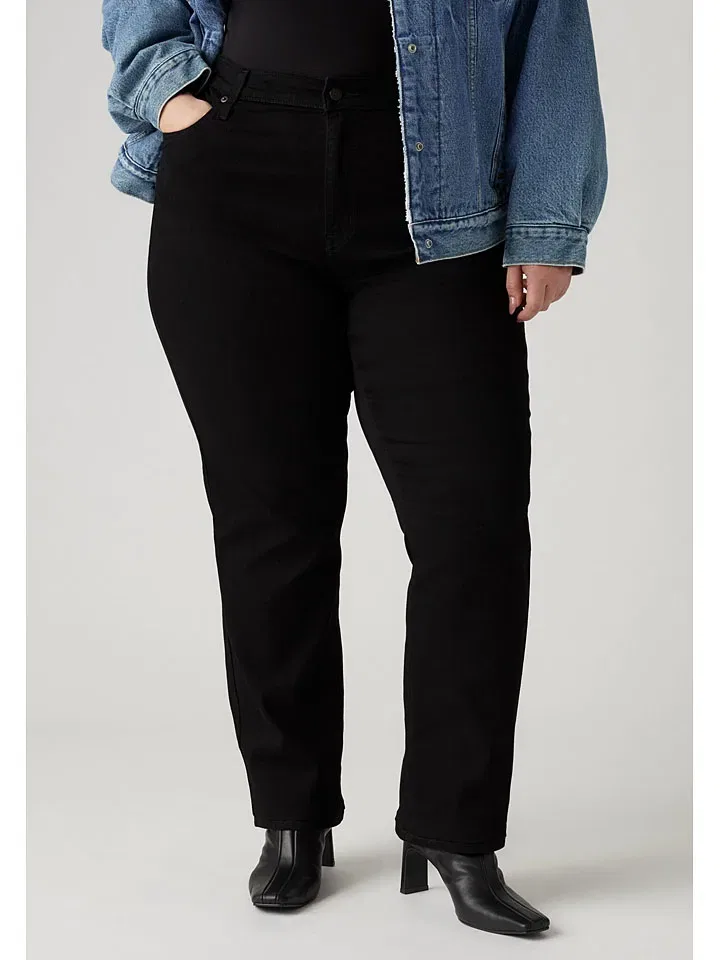 Женские джинсы Regular fit 724 Plus Levi's, Black — фото 4