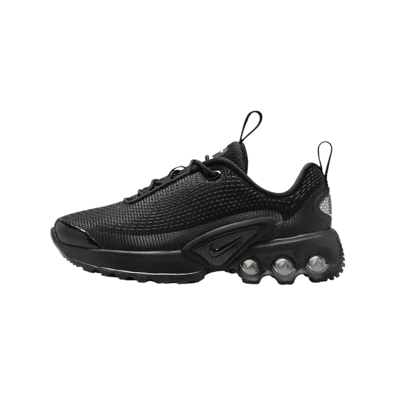 Детские кроссовки для мальчиков с технологией Dynamic Air Air Max Dn Nike, Black Metallic Dark Grey