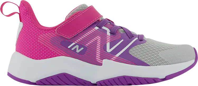 

Кроссовки New Balance Rave Run v2 Bungee Lace Big Kid Wide 'Summer Fog Hi-Pink', серый