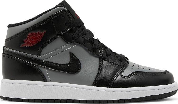 

Кроссовки Air Jordan 1 Mid GS Shadow, серый, Серый;черный, Кроссовки Air Jordan 1 Mid GS Shadow, серый