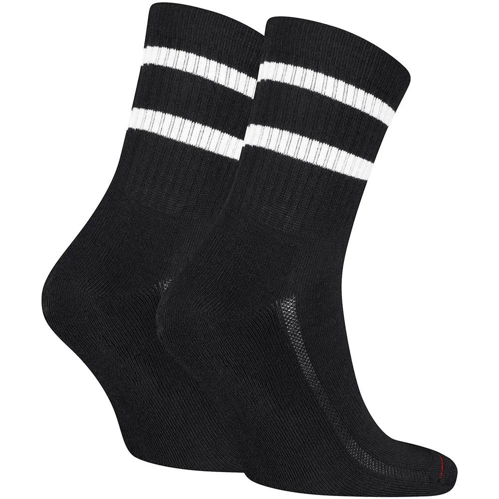 Женские носки с поддержкой свода стопы Sport Stripe Levi's, Black — фото 2
