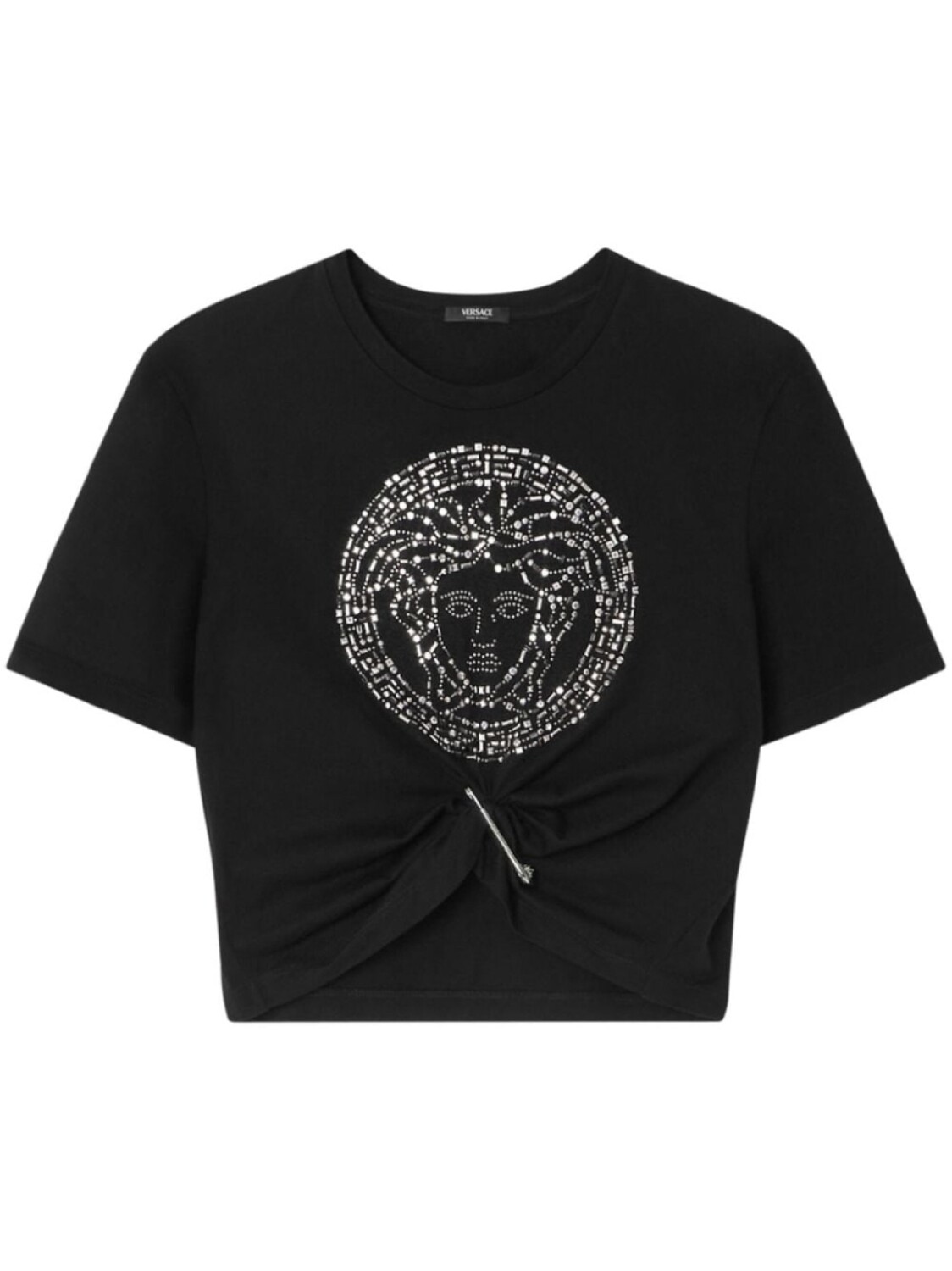 

Versace футболка с декором «Медуза», черный