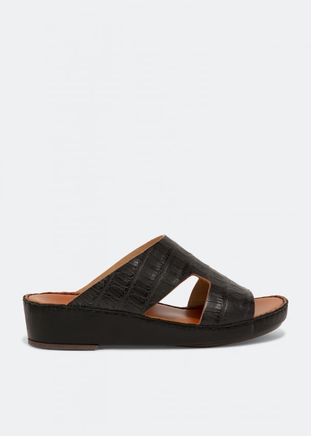 

Сандалии PRIVATE COLLECTION Arca leather sandals, черный