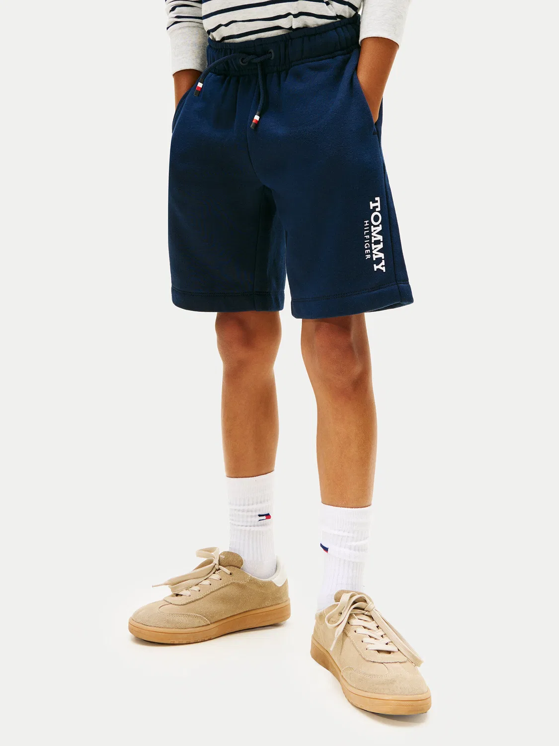 Спортивные шорты стандартного кроя для мальчика Monotype Print Tommy Hilfiger, темно-синий