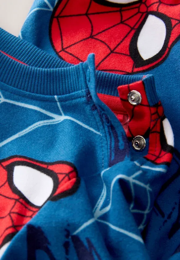 Пижамный набор Regular Fit с принтом Marvel, Next, темно-синий Spiderman — фото 2