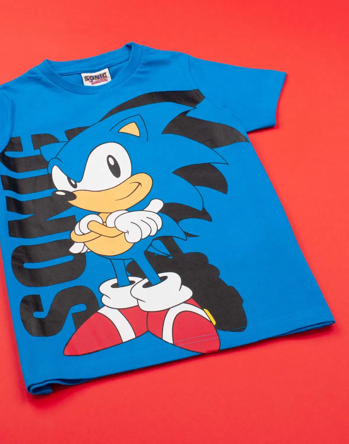 Детская футболка для мальчиков с коротким рукавом Sonic The Hedgehog, Blue — фото 2