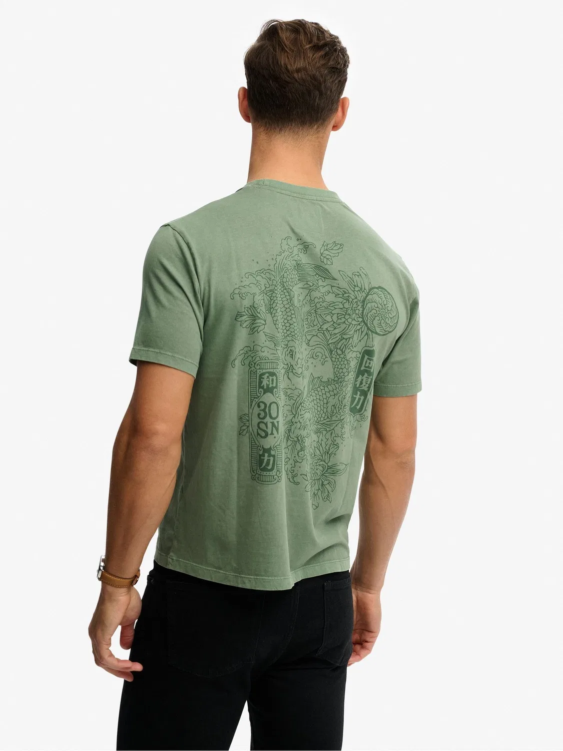 Футболка свободного кроя Tokyo Narrative Loose Superdry, светло-зеленый — фото 2