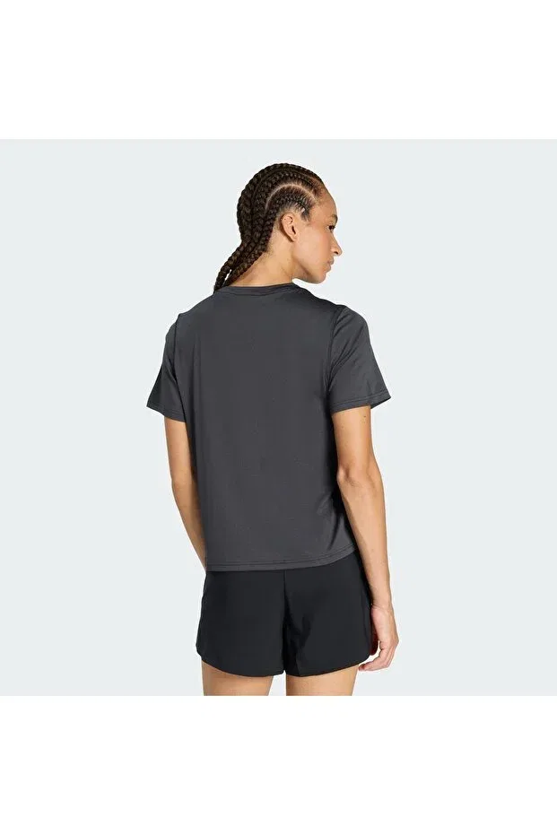 Женская футболка с круглым вырезом We mın crew tee Adidas, Black — фото 2