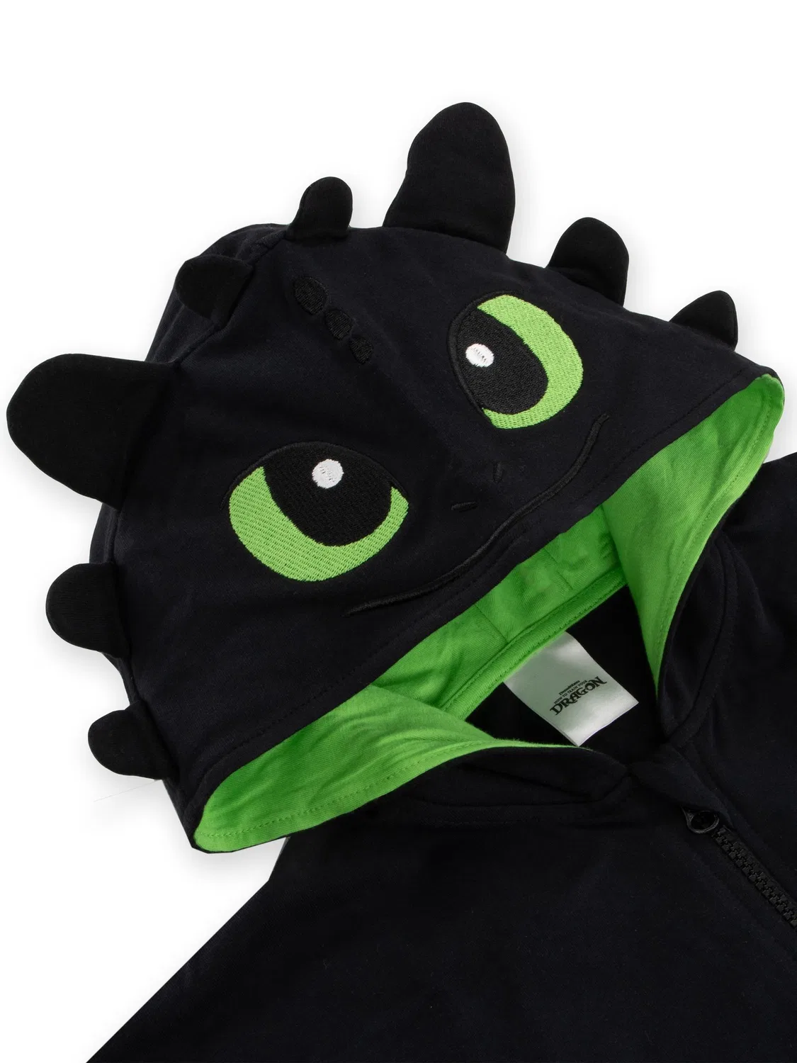 Худи с капюшоном How to Train Your Dragon Toothless Character, черный — фото 4