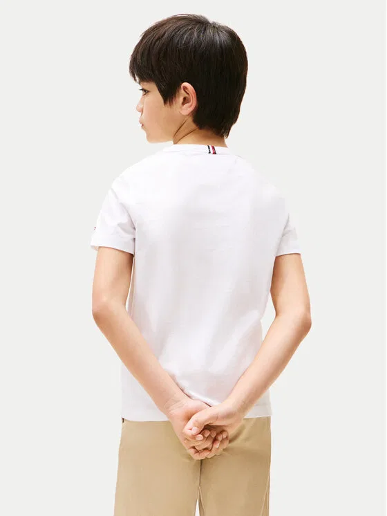 Футболка regular fit Curved Graphic Tommy Hilfiger, белый — фото 3