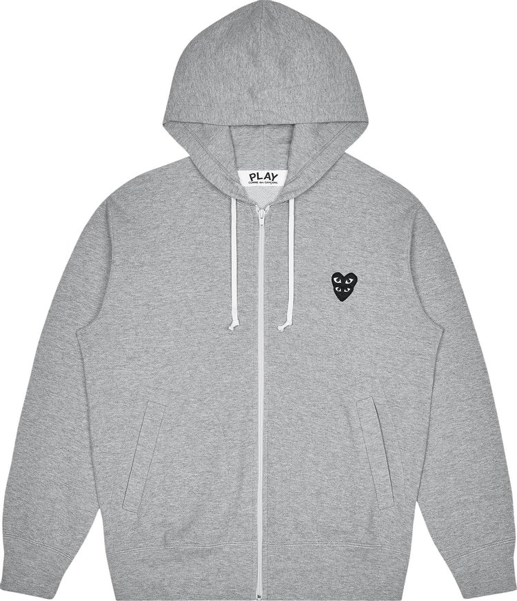 

Толстовка Comme des Garçons PLAY Stacked Heart Hooded Sweatshirt 'Grey', серый