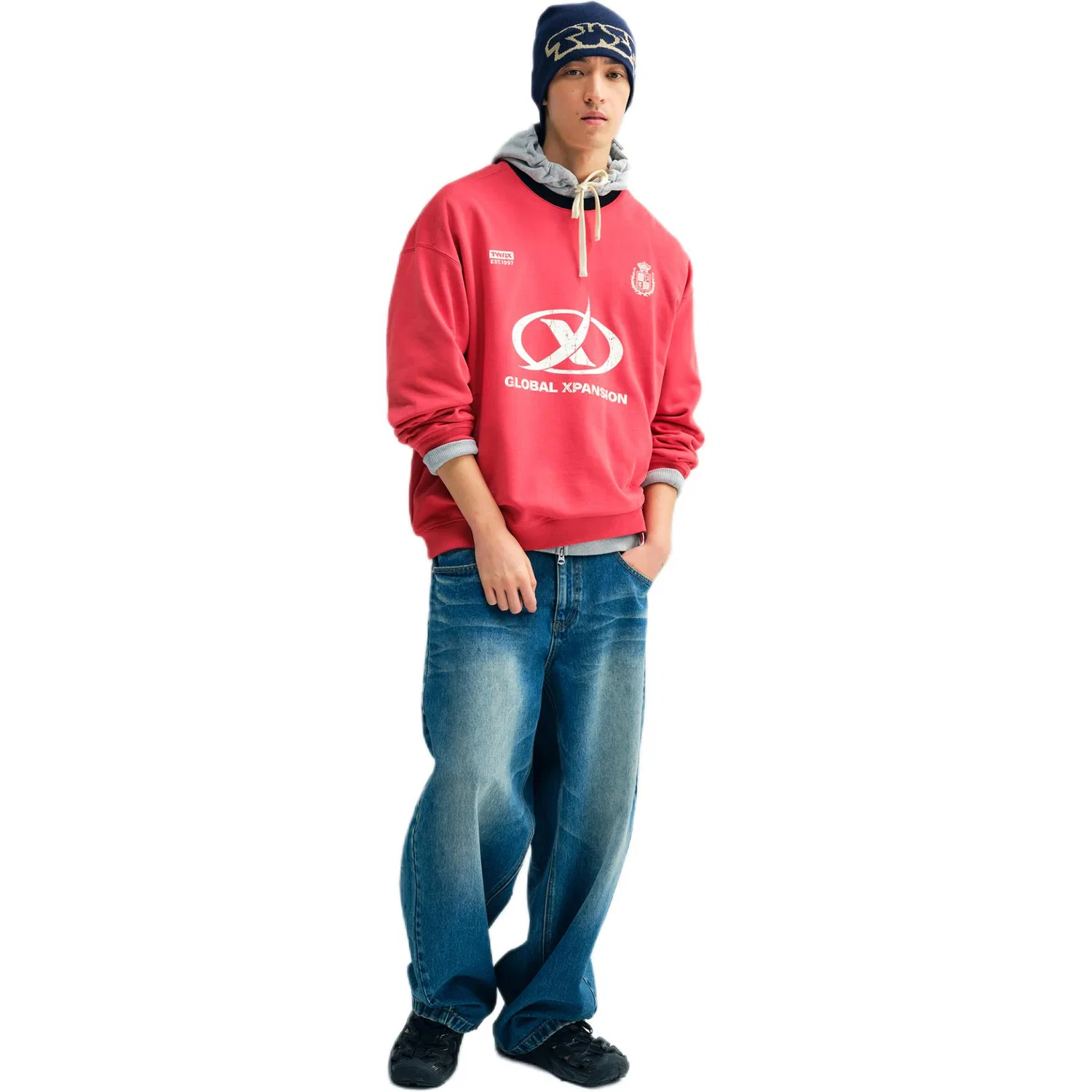 Детская толстовка унисекс Teenie Weenie Men, Red — фото 4