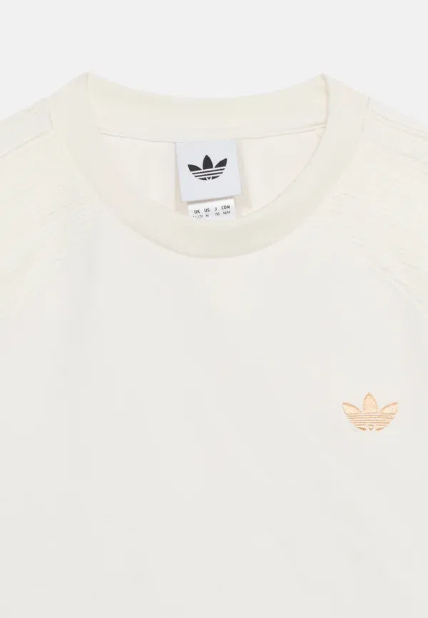 Футболка в полоску для подростков - базовая футболка Adidas Originals, белый — фото 4