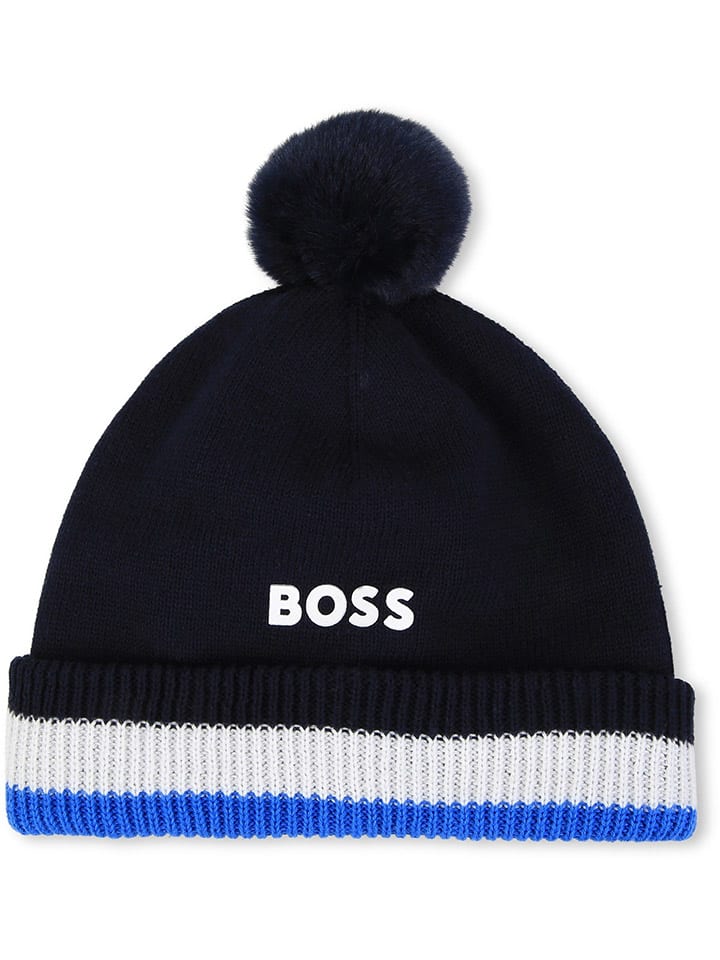 

Шапка Hugo Boss Kids, темно-синий