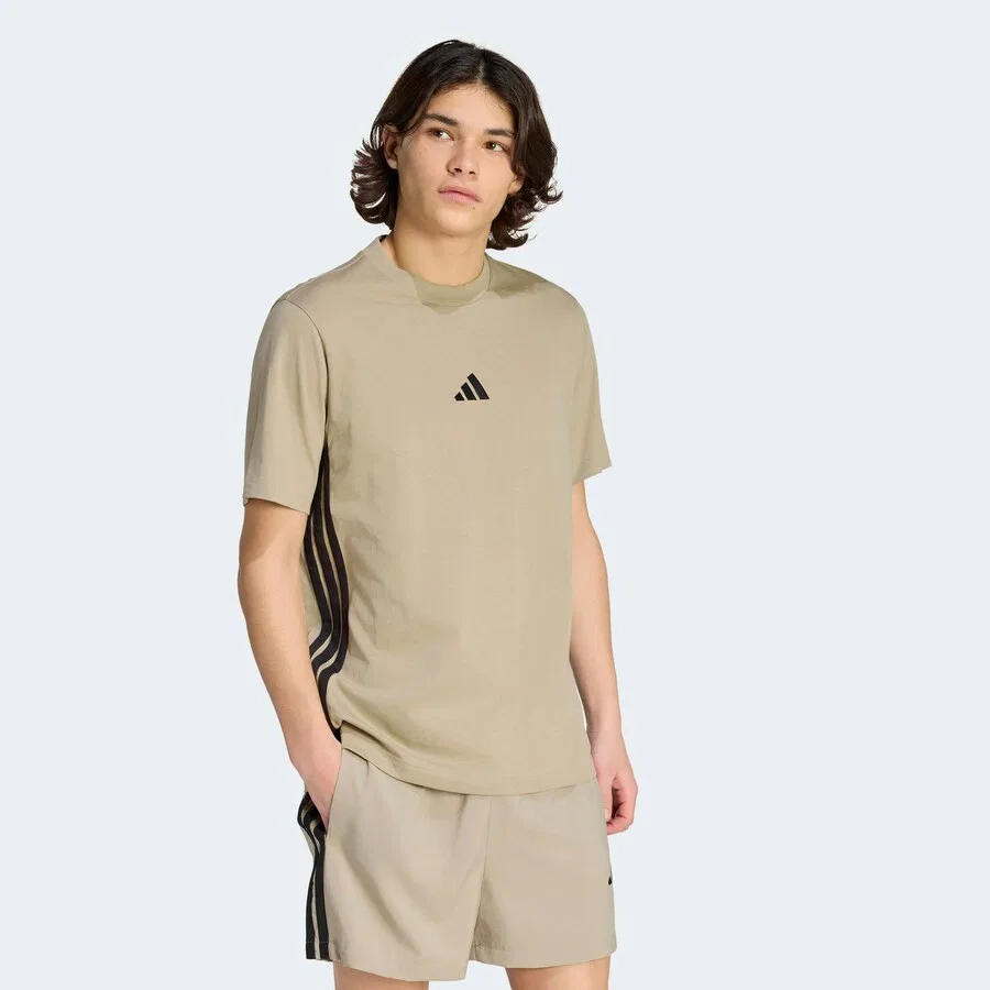 Футболка ADIDAS PERFORMANCE бежевого цвета — фото 3