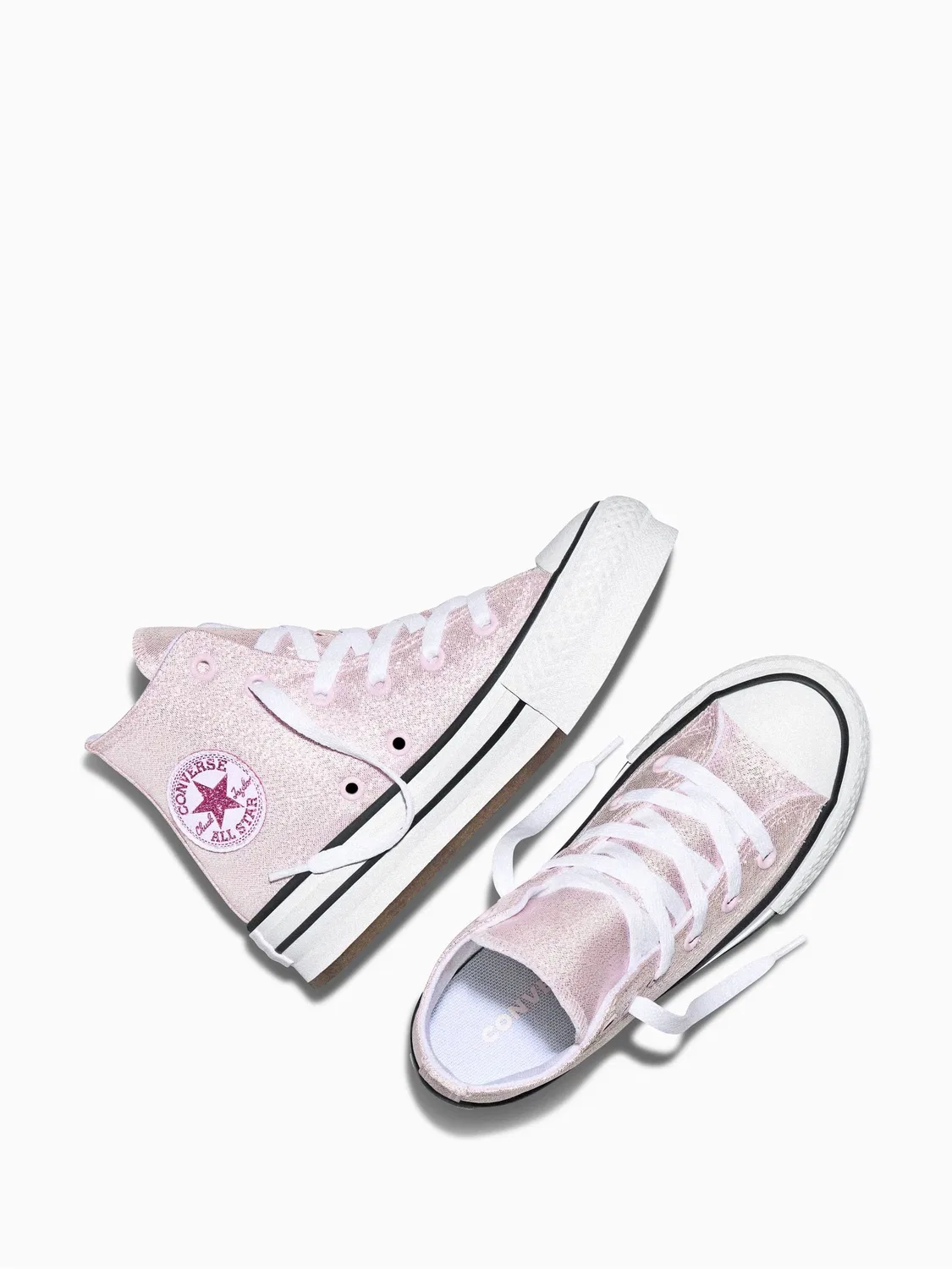 Кроссовки высокие Converse Chuck Taylor Lift Shine, розовый — фото 4