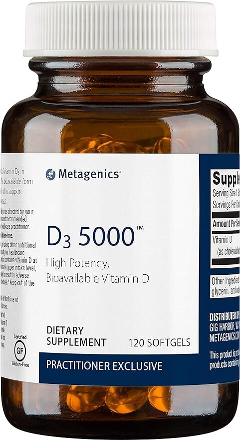 

Витамин D3 5000 МЕ с витамином K2 Metagenics, мягкие капсулы — 120 шт.