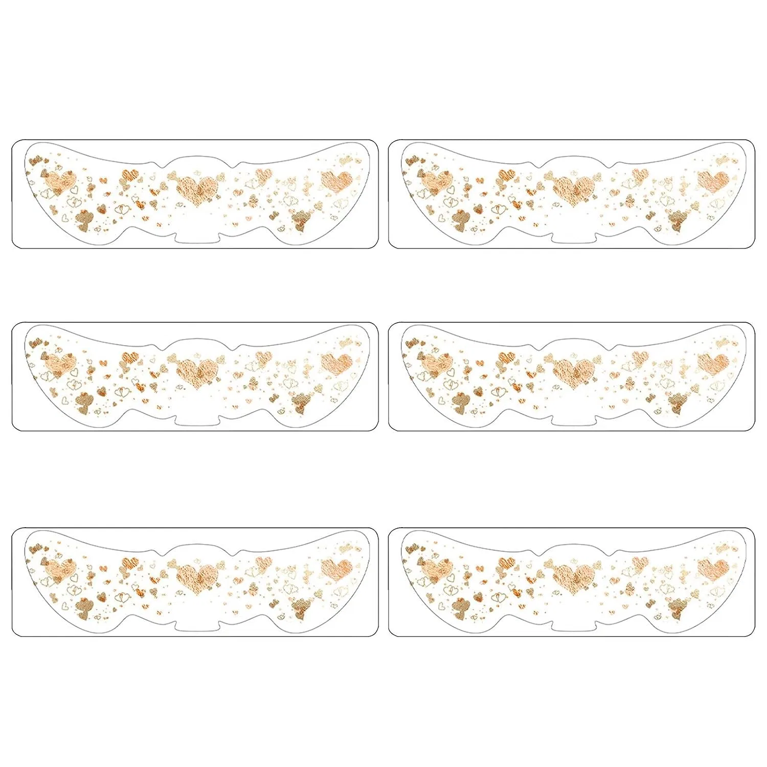 Набор из 6 водостойких патчей Speckles для макияжа, QBT-013 Generisch