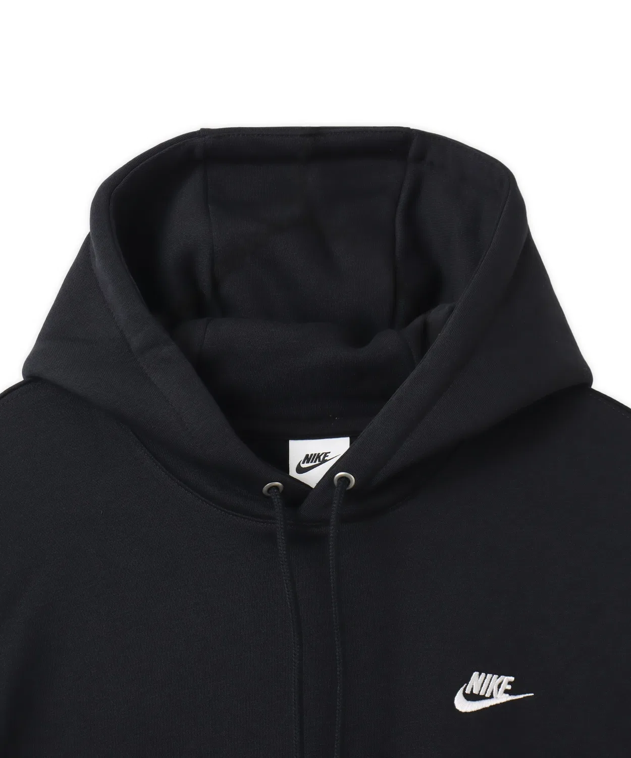 Мужской худи с длинным рукавомNike Club BB Pullover, Черный — фото 3