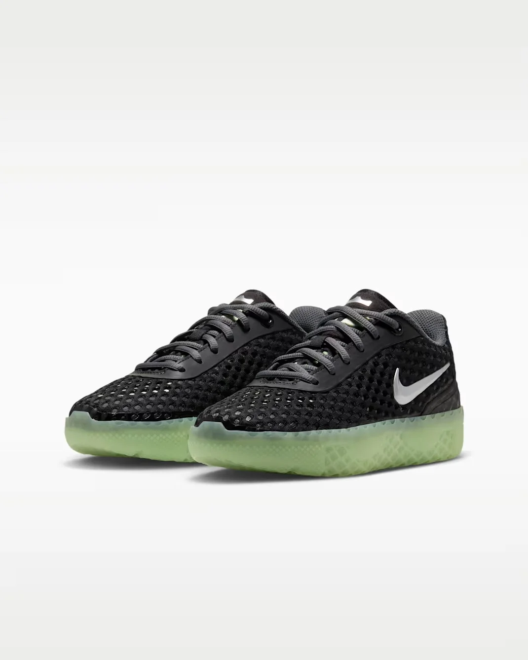 Кроссовки подростковые Nike LeBron Witness X, черный/зеленый — фото 4