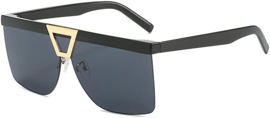 

Солнцезащитные очки без оправы для женщин, прозрачные, с градиентным переходом, солнцезащитные очки для мужчин, женские очки с защитой от УФ-излучения UV400 LANGSER, Black