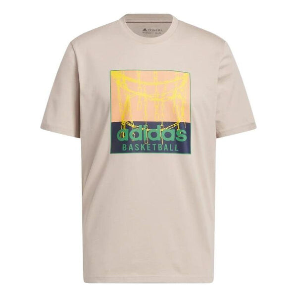 

Футболка adidas Chain Net Basketball Graphic T-shirt 'Wonder Taupe', цвет wonder taupe s23