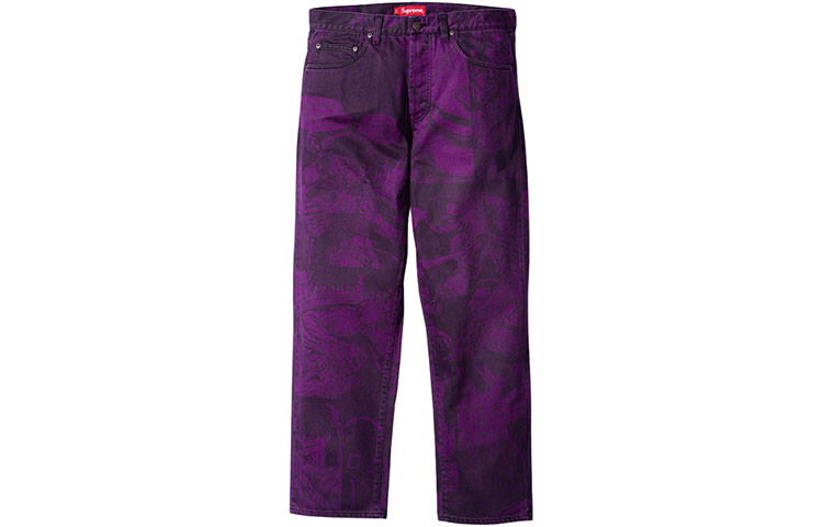 

Supreme Высшие джинсы унисекс, Фиолетовый