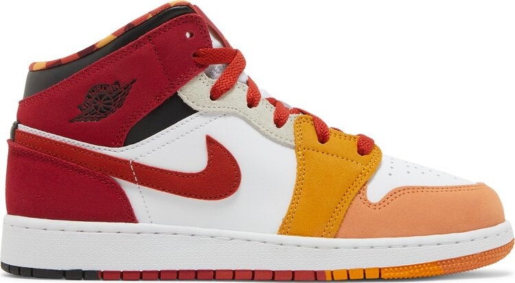 

Кроссовки Air Jordan 1 Mid SE GS Picnic, белый, Белый;красный, Кроссовки Air Jordan 1 Mid SE GS Picnic, белый