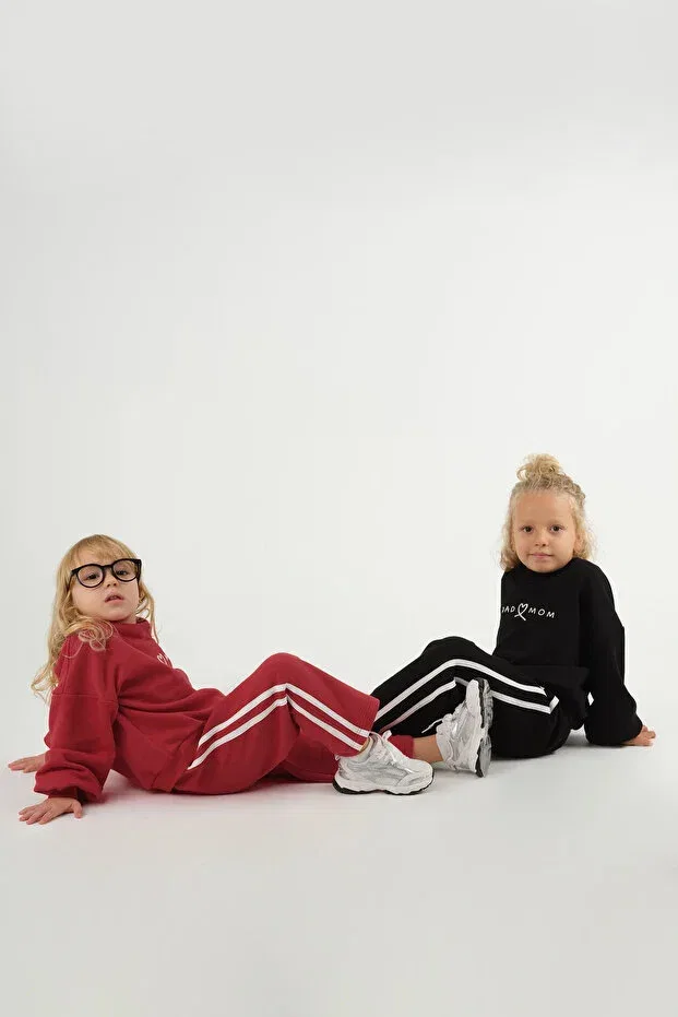 Детские спортивные штаны для мальчиков с прямыми штанинами Mioma Kids, Red — фото 3
