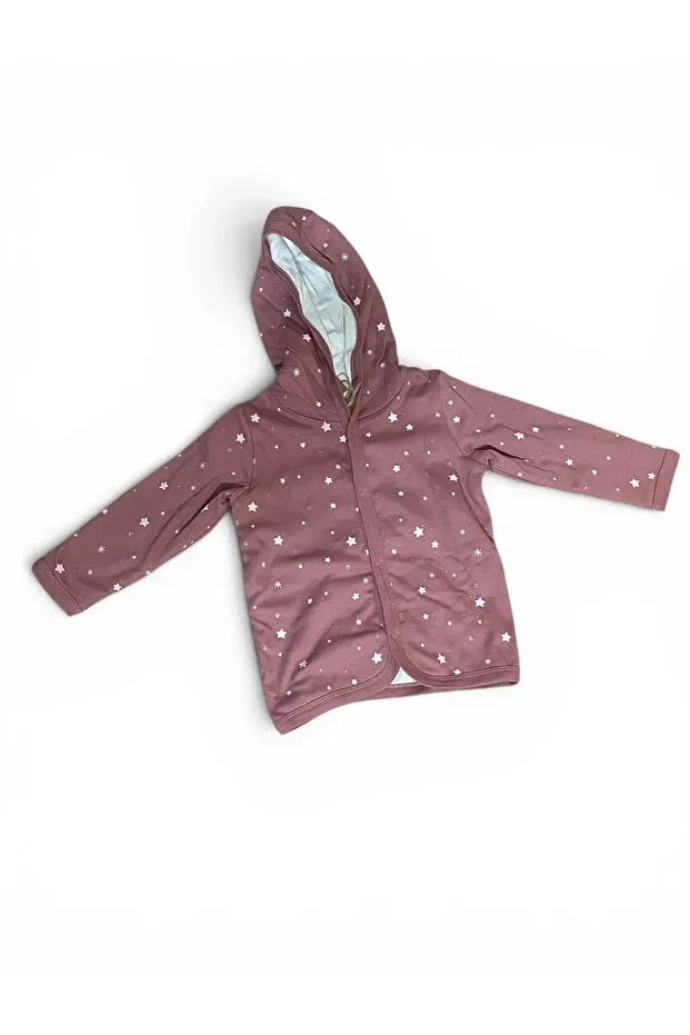 Детский кардиган с капюшоном из органического хлопка Biancofiglio, Pink — фото 4