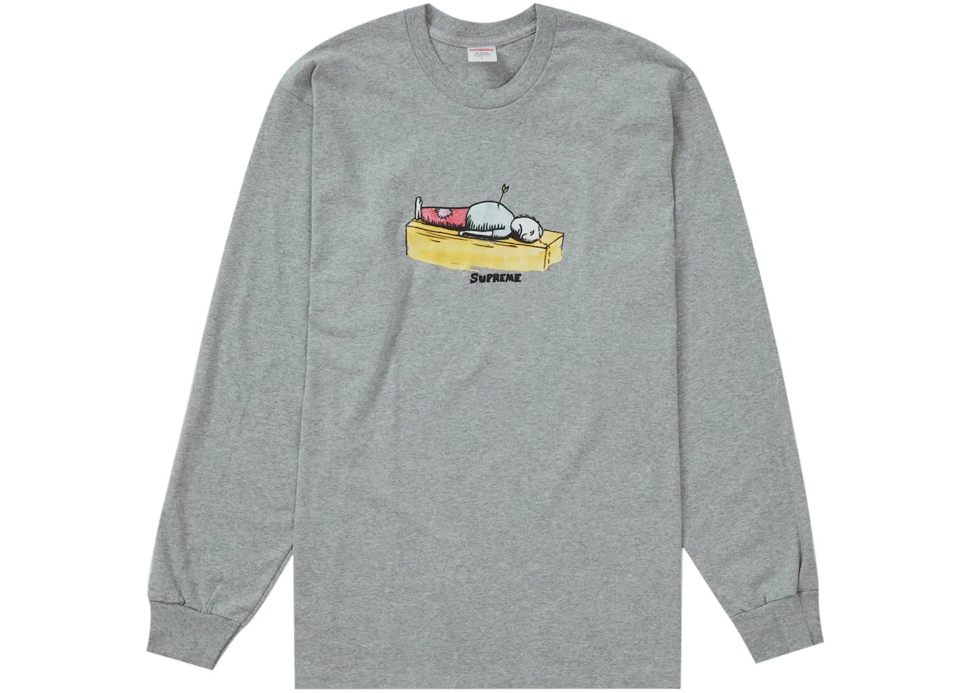Мужская футболка Supreme Neil Blender Arrow L/S Tee, Grey