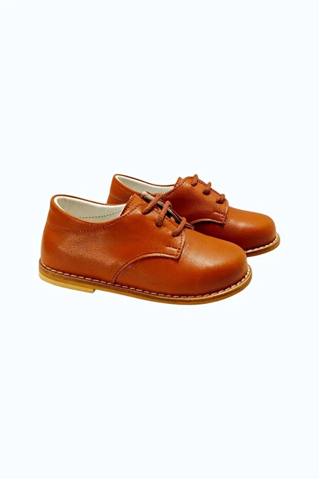 Детские туфли для мальчиков ортопедические Cevoclub Kids, Tan Color — фото 4