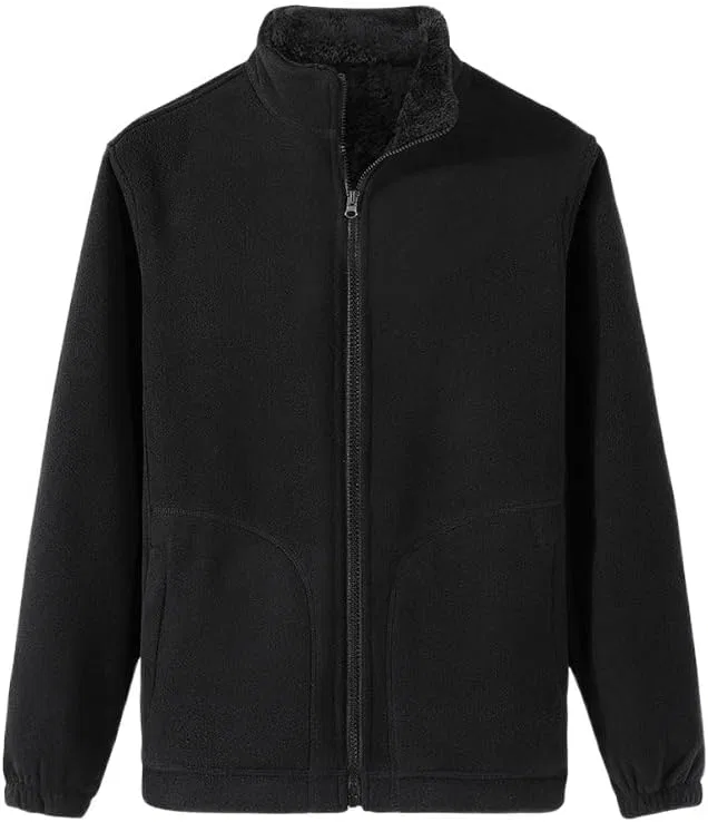 Мужская куртка зимняя утепленная на молнии, чёрный