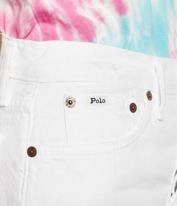 Женские шорты из денима Regular Fit Polo Ralph Lauren, белый — фото 4