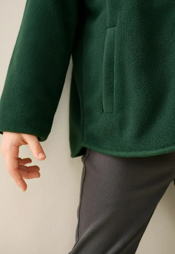 Флисовая кофта на молнии, флис, Fleece jacket Next, green, зеленый — фото 3