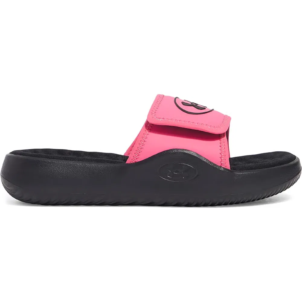 Детские сандалии-шлепанцы Ignite Pro 8 Under Armour, Black /Pink/Black — фото 2